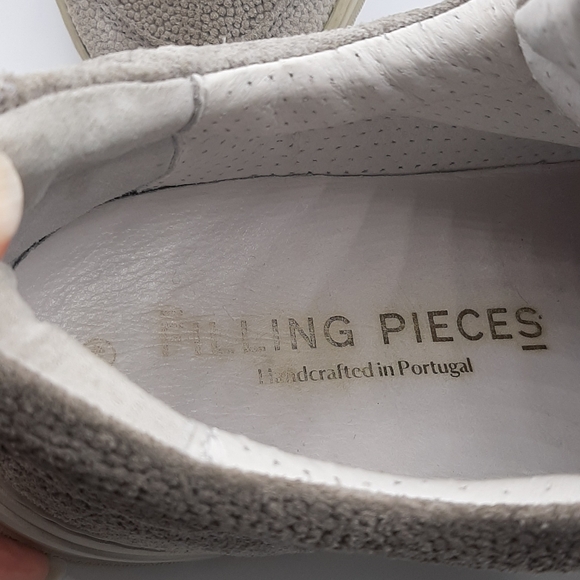 Filling Pieces Gray Leather Sneakers Men's US 11 EU 44 Handcrafted in Portugal - Picture 7 of 10